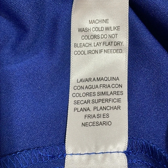 NWOT Jodi Kristopher Blue Floral Cold Shoulder Shift Dress M - Picture 15 of 15